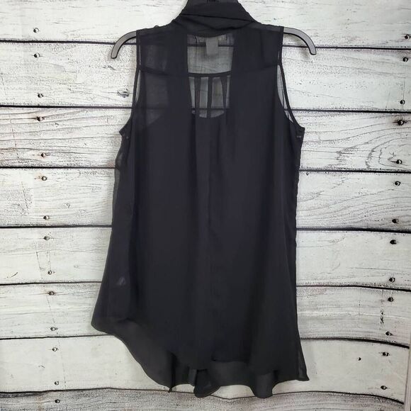 Love 21 Medium Black Sheer Top - Picture 3 of 5